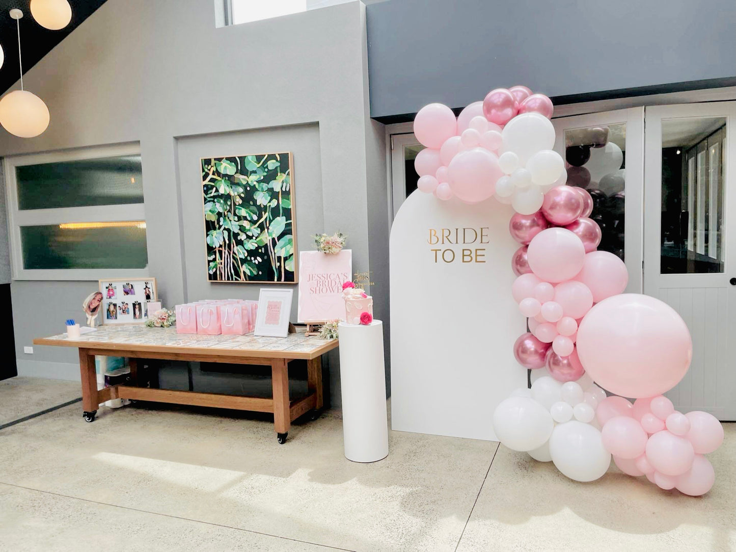 Bridal Shower Arch and Plinth Hire