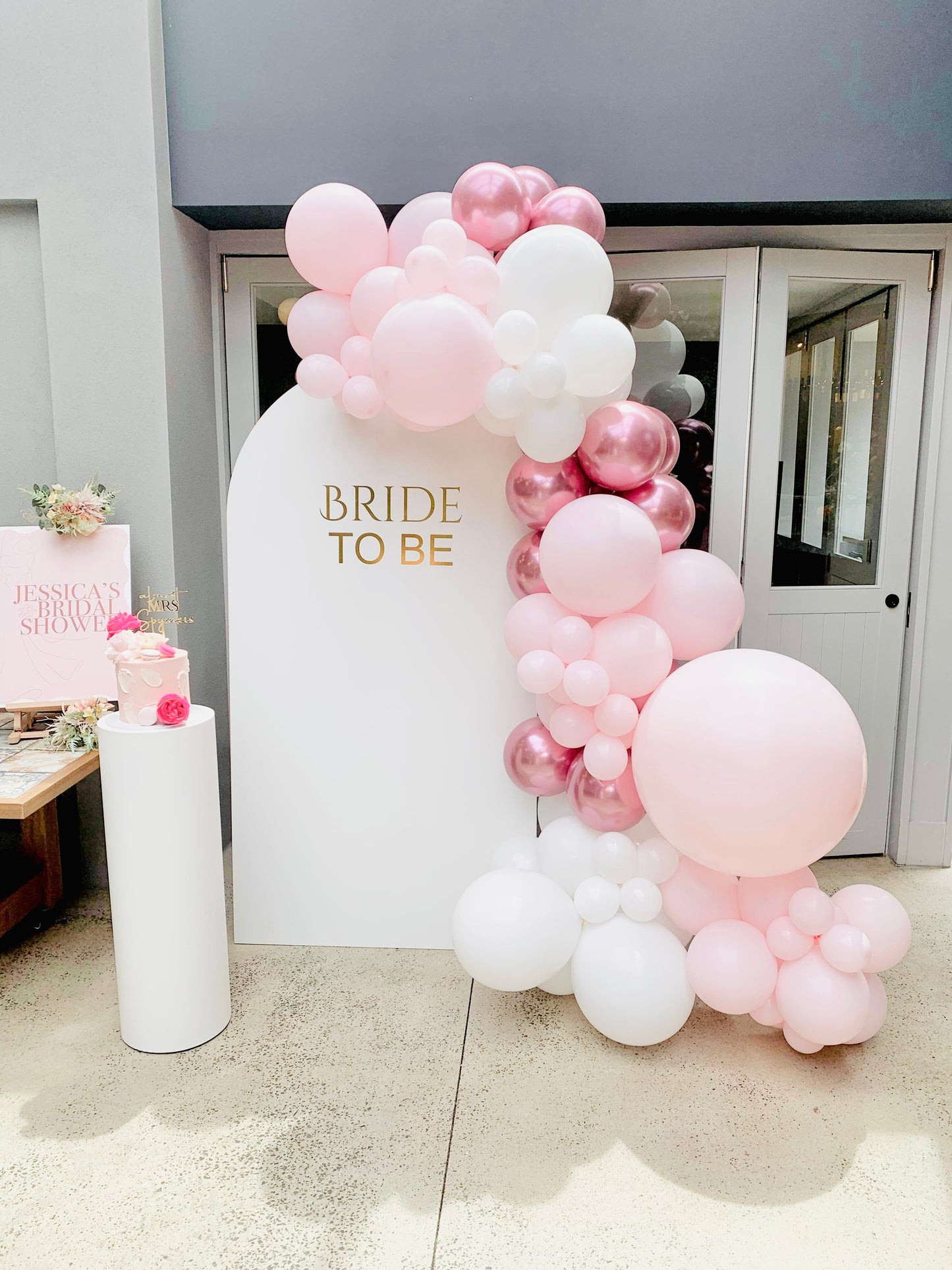 Bridal Shower Arch and Plinth Hire