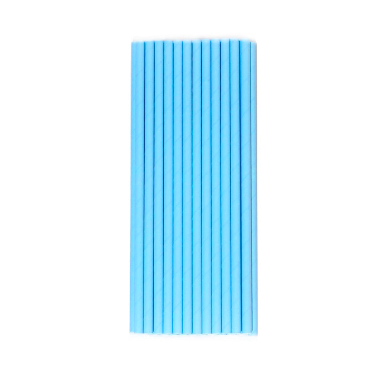 Blue Paper Straws