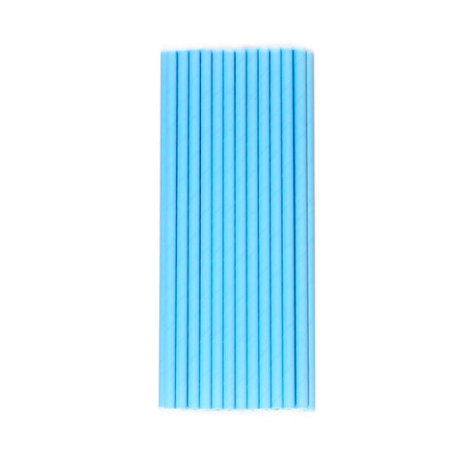 Blue Paper Straws