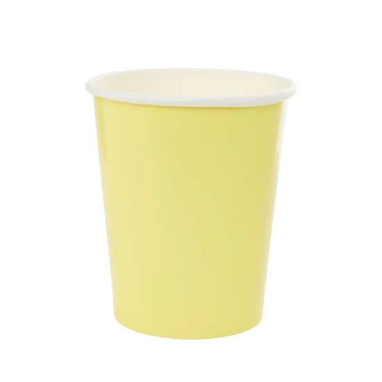 Pastel Yellow Paper Cups (10 pack)