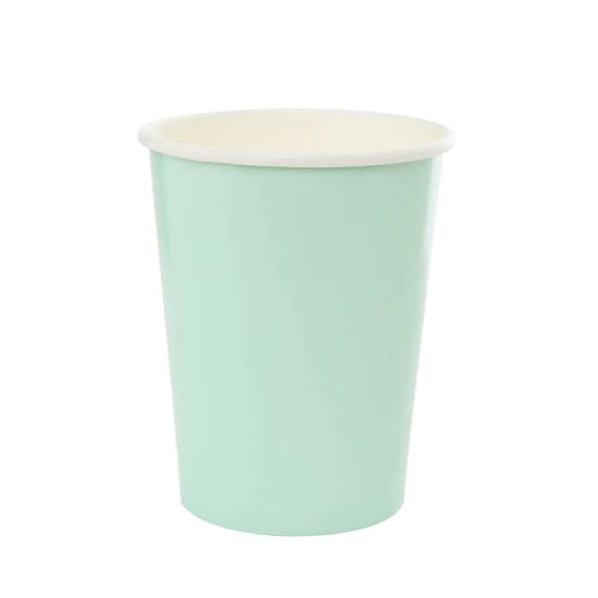 Pastel Mint Green Paper Cups (10 pack)