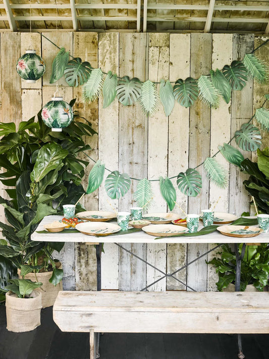 Tropical Palm Leaf Garland