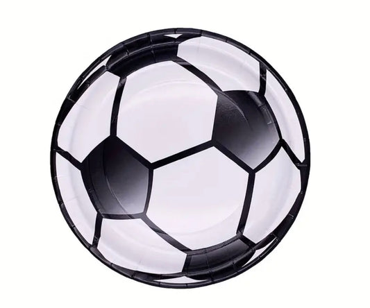 Soccer Small Paper Plates (pack of 6)