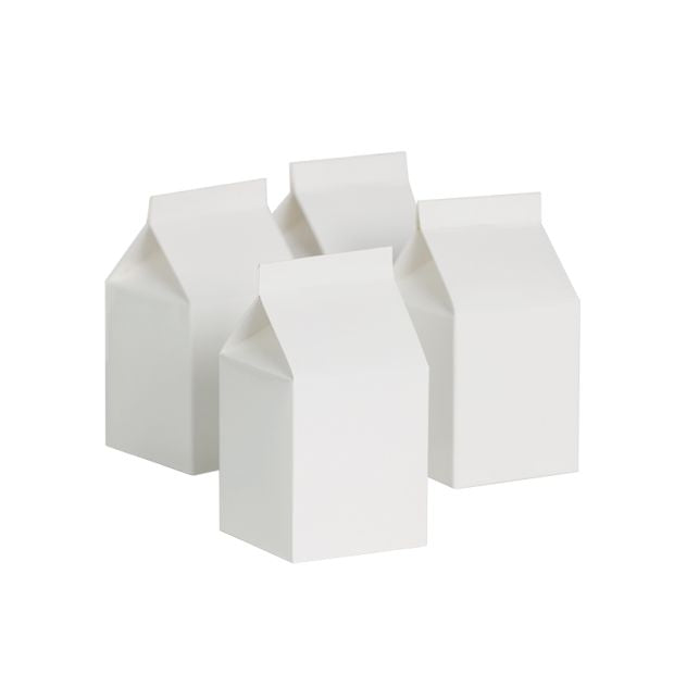 White Milk Boxes (10 pack)