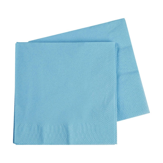 Pastel Blue Napkins (x 16)