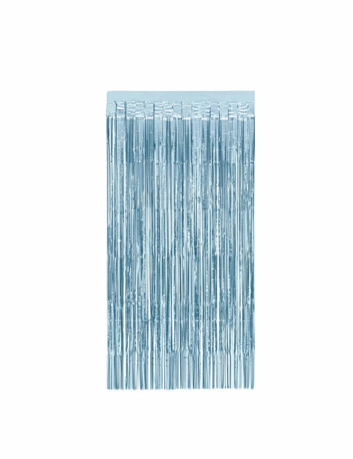 Blue Foil Fringe Curtain