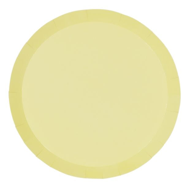 Pastel Yellow Snack Plate (10 pack)