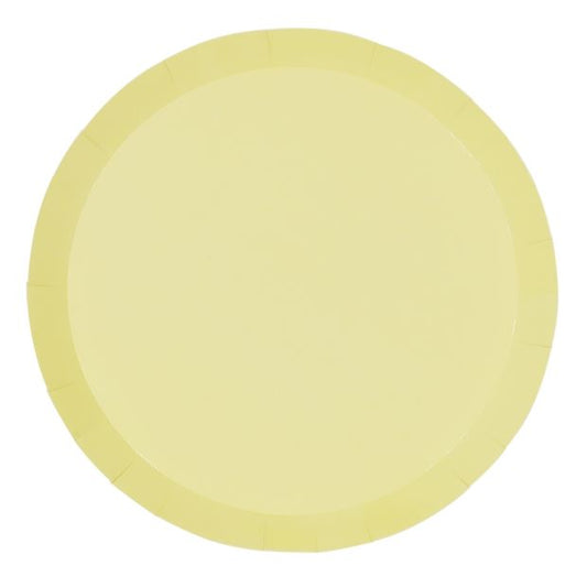 Pastel Yellow Snack Plate (10 pack)